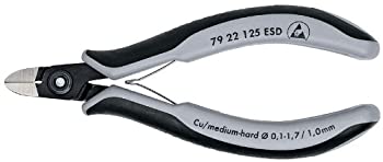 【中古】【輸入品・未使用】KNIPEX 79 22 125 ESD Precision Elec Diagonal Cutters Comfort Grip