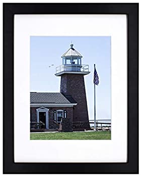 【中古】【39shop】【輸入品・未使用】(11x14★Black) - 11x14 Photo Wood Frame with Mat for 8x10 Picture BLACK(新古品)|アトリエ絵利奈