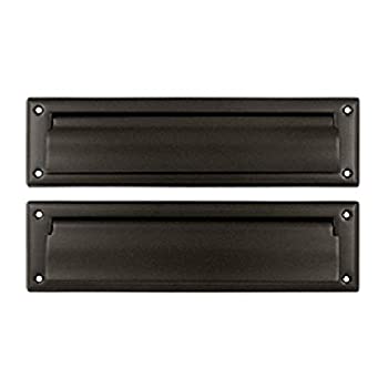 【中古】【インポート品・未当て嵌める】Deltana MS212U10B 13 1/8-Inch Mail Slot with Solid Brass Interior Flap by Deltana