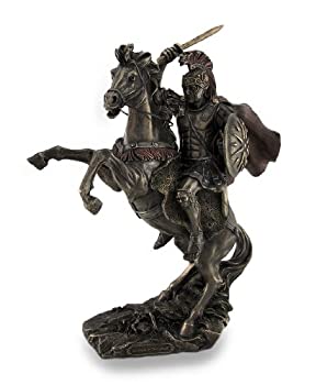 【中古】【輸入品・未使用】Alexander the Great Riding Bucephalus Bronzed Sculptural Statue 31,155円