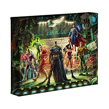 【中古】【39shop】【輸入品・未使用】Thomas★Kinkade DC Super Hero FineアートThe Justice League 8?x 10ギャラリーWrappedキャンバス（新古品）｜アトリエ絵利奈