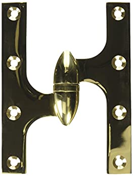 【中古】【インポート品・未当て嵌める】Deltana 聞き入れる6045B3UNL-L Solid Brass 6-Inch x 4 1/2-Inch Olive Knuckle Hinge by Deltana