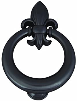 【中古】【インポート品・未当て嵌める】(Aged Bronze) - Atlas Homewares DK636-O Fleur D\u0027Lys Aged Bronze 15珊 Door Knocker その他-インテリア・寝具・収納