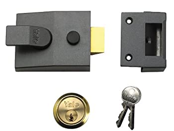 【中古】【輸入品・未使用】イェール91シリンダー ナイトラッチ PB