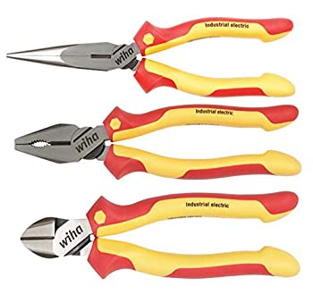 【中古】【輸入品・未使用】Wiha 32981 Insulated Industrial Pliers/Cutters Set 3-Piece by Wiha
