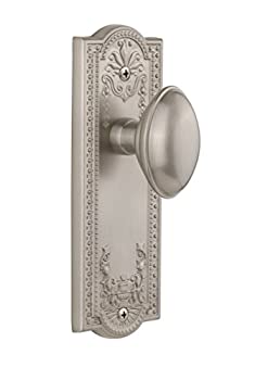 【中古】【輸入品・未使用】Grandeur Parthenon Plate with Eden Prairie Knob Single Dummy Satin Nickel by Grandeur