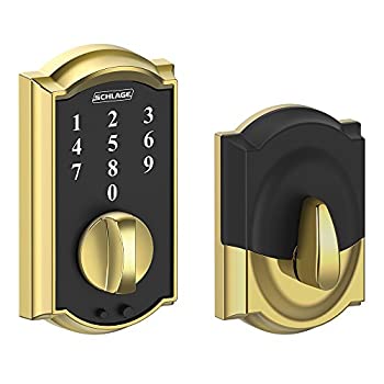 【中古】【輸入品・未使用】Schlage タッチキャメロット デッドボルト (明るい真鍮) BE375 CAM 605