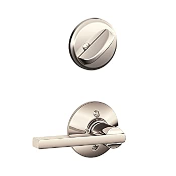 【中古】【インポート品・未当て嵌める】Schlage f59?Lat 618?Latitude生き肝内部的Single支柱デッド雄螺子、ポリッシュNi(内部的二分の一のみ) インテリア・寝具・収納-その他