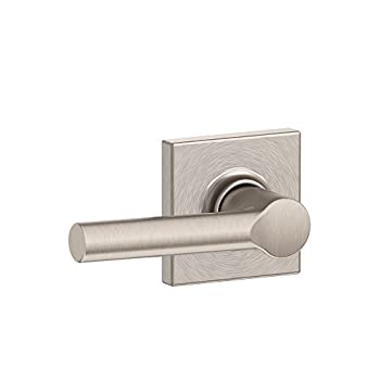【中古】【輸入品・未使用】Schlage F10 BRW 619 COL コリンズトリム ブロードウェイホールとクローゼットレバー サテンニッケル
