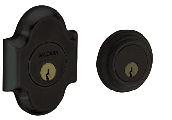 【中古】【インポート品・未当てはめる】Baldwin 8253.19 Arched Deadbolt Satin Black by Baldwin