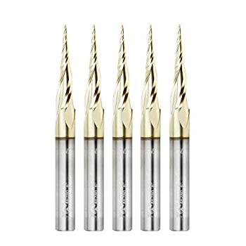 【中古】【39shop】【輸入品・未使用】Amanaツール46280???5?★5?- Pack CNC 2dと3d Carving 6.2度Tapered角度ボール鼻X 1?/ 32?D x 1?/ 64?R X 1?CH x 1?/ 4?SHK x 3インチLong x 3フ(新古品)|アトリエ絵利奈