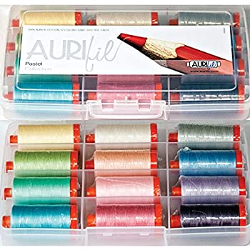 【中古】【輸入品・未使用】Aurifil Thread Set Pastel Collection 50wt Cotton 12 Large (1422 yard) Spools by Aurifil