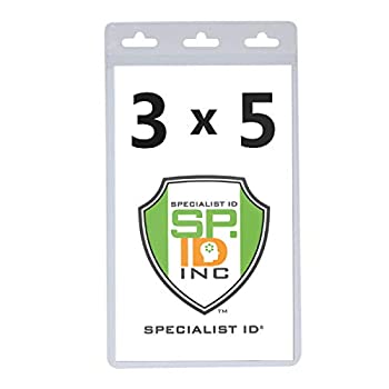 【中古】【39shop】【輸入品・未使用】垂直オーバーサイズ3?x★5?Vinyl IDバッジまたはチケットホルダー???3?x 5インチ( xl35?V ) byスペシャリストID 100 Pack(新古品)|アトリエ絵利奈
