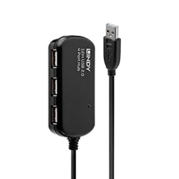 【中古】【インポート品・未当て嵌める】LINDY 12m USB 2.0 Active Extension Pro 4 Port Hub
