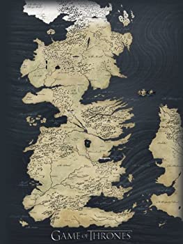 【中古】【輸入品・未使用】Game of Thrones 60 x 80 cm Map Canvas
