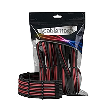 【中古】【輸入品・未使用】CableMod PRO ModMesh延長ケーブルキット - カーボン/レッド