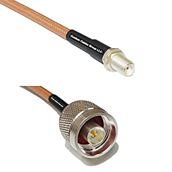 【中古】【インポート品・未当て嵌める】1フートから50フート RG142 SMA刃針からN牡RF同軸有線テレビ 50 feet