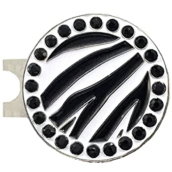 【中古】【輸入品・未使用】GiggleゴルフBling Zebraゴルフボールマーカーwith a標準帽子クリップ
