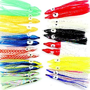 【中古】【39shop】【輸入品・未使用】Luengo★6cm Fishing Lures Squid Skirts Octopus Trolling Fishing Lures Set 60 Pieces（新古品）｜アトリエ絵利奈