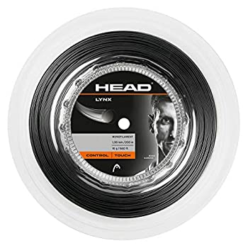 【中古】【インポート品・未当て嵌める】Head(頭顱) 山猫 200M渦状文 硬式庭球ガット/1.30粍/アンスラサイト