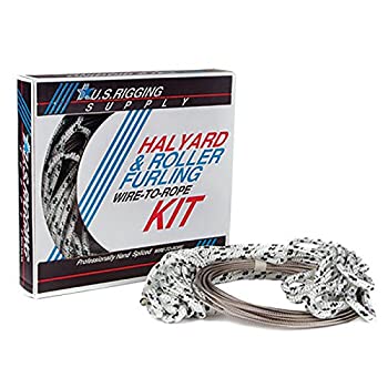 【中古】【39shop】【輸入品・未使用】USリギングSupplyステンレススチールwire-to-rope★Halyardロープキット 1/8" Wire X 40' - 3/8" Dacron X 40'（新古品）｜アトリエ絵利奈
