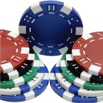 【中古】【インポート品・未当て嵌める】2000粘土Composite 11.5瓦Dice Poker Chips???１つ星の州Holdem人並み外れたな、卸売必要経費