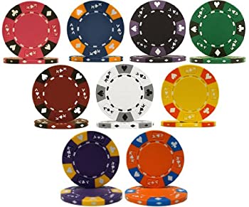 【中古】【輸入品・未使用】3色 ACE キングクレイ 14g 500枚 バルクポーカーチップ - 選べるカラー