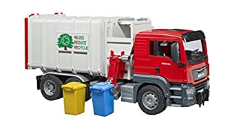 【中古】【インポート品・未当て嵌める】BRUDER MAN 横食い違いゴミ寄せあつめる車 RED BR03761