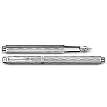 【中古】【輸入品・未使用】Caran d ' Ache Ecridorレトロロジウム万年筆???シルバー Medium Nib 958.485