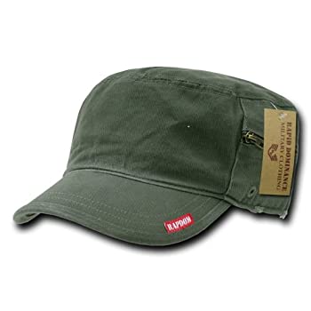 【中古】【輸入品・未使用】Rapid Dominance R05-OLV Adjustable Patrol Caps With Zipper, Olive