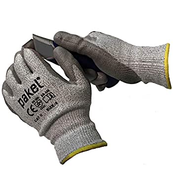 【中古】【輸入品・未使用】PakelハイパフォーマンスEN388 CEレベル5カット耐性ニットリストグローブ（サイズ7 /小）