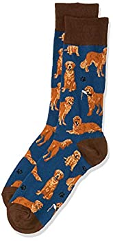 【中古】【輸入品・未使用】Socksmith ゴールデンレトリバーソックス ブルー サイズ10-13 1個