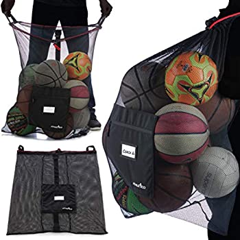 【中古】【輸入品・未使用】Athletico 特大ボールバッグ メッシュサッカーボールバッグ 丈夫な巾着バッグ バスケットボール、バレーボール、野球、水泳用品、ビーチなどのス