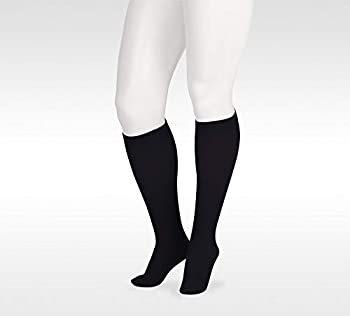 【中古】【インポート品・未当て嵌める】Juzo Soft Knee High 20-30mmHg Closed Toe IV Black by Juzo
