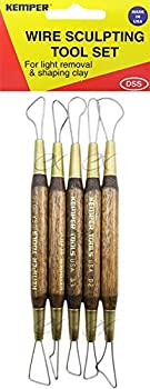 【中古】【39shop】【輸入品・未使用】Kemper★Wire Sculpting Tool Set DSS For Light Removal & Shaping Clay Dough Pottery 5 PC 6-1/2'' TOOLS by Kemper（新古品）｜アトリエ絵利奈