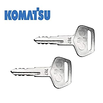 【中古】【輸入品・未使用】コマツ機器キー点火キー2個 コマツ カルマール ドレススタ サカイ 部品番号787キー2019
