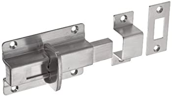 【中古】【インポート品・未当て嵌める】Stainless Steel 304 Slide Bolt Latch Polished Finish Non Locking 2-61/64 Bolt Plate Length 27/32 Throw Plate Length (Pack of 1) by LAMP