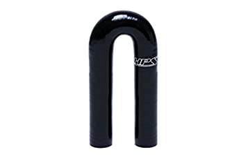 【中古】【輸入品・未使用】HPS htsec180???062-blkシリコン高温度4層補強180度曲げエルボカプラホースU、80?PSI最大圧力、5?/ 8?\