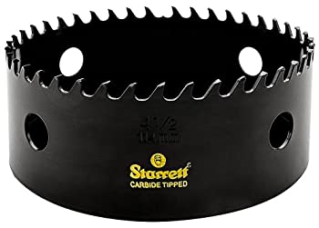 【中古】【輸入品・未使用】Starrett CT412 Steel High Performance Triple Chip Tungsten Carbide Tipped Hole Saw Carbide Teeth 4-1/2 Diameter 1-5/8 Cutting Depth 5/8