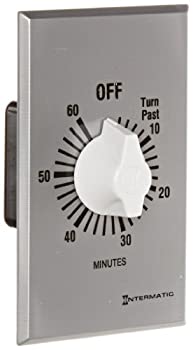 【中古】【輸入品・未使用】Intermatic FF360M 60-Minute Spring Loaded Wall Timer Brushed Metal by Intermatic