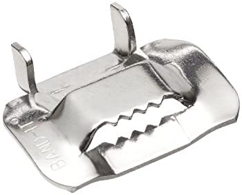 【中古】【輸入品・未使用】BAND-IT C25399 201/301 Stainless Steel Ear-Lokt Buckle 3/8 Width 100 per Box by Band-It