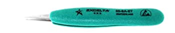 【中古】【インポート品・未当て嵌める】Ergo-Tweeze 00-SA-ET Tweezer Straight Strong 5 Overall Length Stainless Steel/Anti-Magnetic with Ergo grips by Ergo-Tweeze