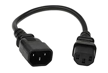 【中古】【インポート品・未当て嵌める】空想科学小説有線テレビ 3?フィート 16?AWG c13?to c14ワット数吊りひもExtensioniec320?C14にiec320?C13SJT 13?Amp 250?V