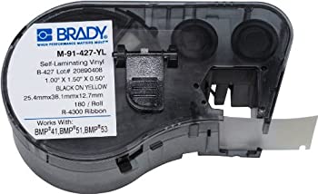 【中古】【輸入品・未使用】Brady M-91-427-YL Labels for BMP53/BMP51 Printers by Brady