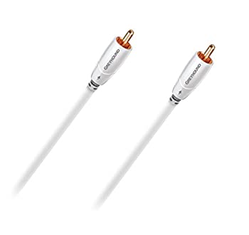 【中古】【輸入品・未使用】AudioQuest グレーハウンド サブウーファー RCAケーブル - 3m ホワイト (GHOUND03)