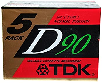 【中古】【輸入品・未使用】TDK Dynamic Performance D90 High Output IEC I/Type I - 5 Pack Audio Cassette Tapes