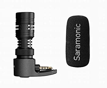 【中古】【輸入品・未使用】Saramonic SmartMic+ 軽量スマートフォンマイク 3.5mm/m