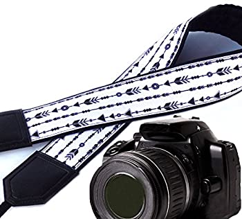 人気ショップが最安値挑戦 中古 輸入品 未使用未開封 矢印カメラストラップ Dslr Slrカメラストラップ 写真カメラアクセサリー パッド入りカメラストラップ ブラックandホワイトカメラストラップ アトリエ絵利奈 コンビニ受取対応商品