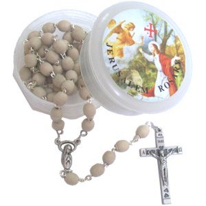 【中古】【輸入品・未使用】エルサレム ジャスミン 花びら ロザリオ
