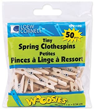 【中古】【39shop】【輸入品・未使用】Woodsies★小さな春の洗濯はさみ 1」50/Pkg（新古品）｜アトリエ絵利奈